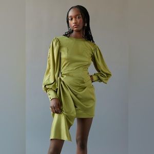 Ghospell Hideaway Satin Mini Dress